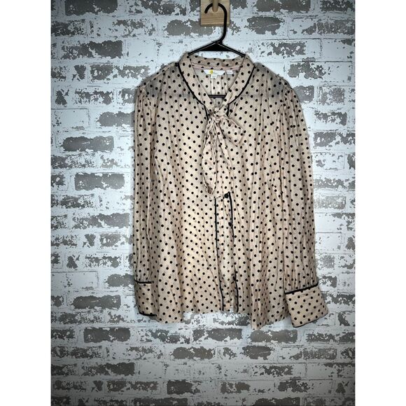 Boden | women sheer blouse velvet polka dots - Picture 11 of 13